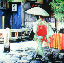 geisha a l ombrelle