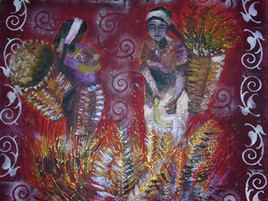 indiennes aux champs