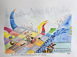 Les fleurs n'applaudissent jamais les canons