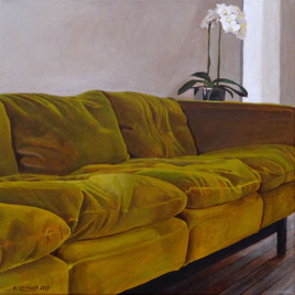 Int&eacute;rieur N&deg;66)-The Green Sofa N&deg;2