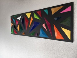 Peinture sur toile 3D "Triangulation"