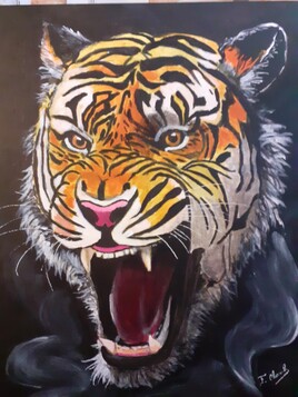 Tigre en col&egrave;re