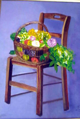 la chaise et son bouquet