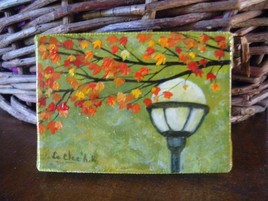 Le lampadaire en automne