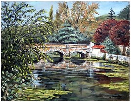 Pont moulin de veaux à Auvers Saint-Georges (Essonne)