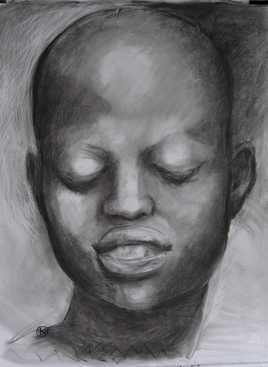 Dessin fusain 80x100cm n°42D