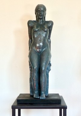 Claudia Statue Sculpture terre cuite Art du Nu Design couleur bronze