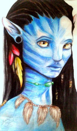 Avatar au crayon de couleurs
