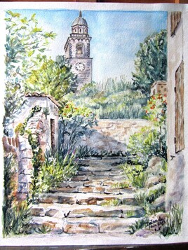 Les escaliers de la butte