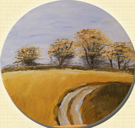 Arbres et paysage d'automne