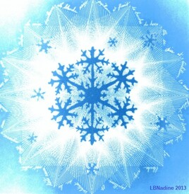l'étoile des neiges modifiée avec Picasa