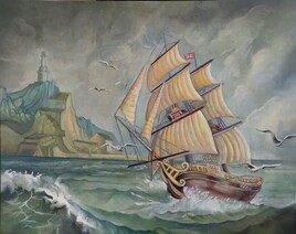 bateau ds la tempete