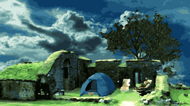 camping et monument