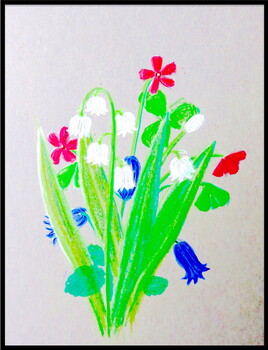 1er mai : Plein de bonheur à mes visiteurs ! / Painting : May 1st: happiness to my visitors !