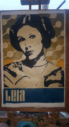 Princesse Leia version affiche