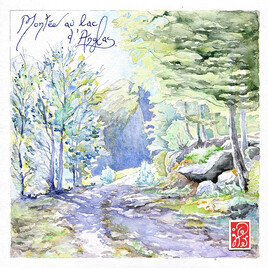 Aquarelle Pyrénées