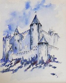 Carcassonne: sa cité bleue  2