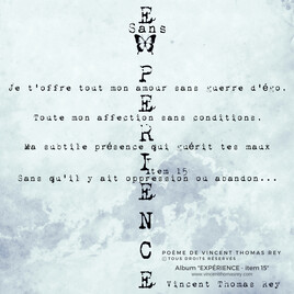 "Sans" album "Expérience - item 15"