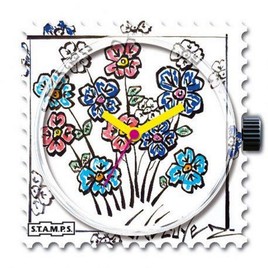 montre stamps bruno lecuyer artiste modele fleurs