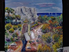 ARTISTE EN BORD DE MER