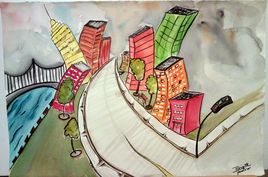 Ville mouvement&eacute;e