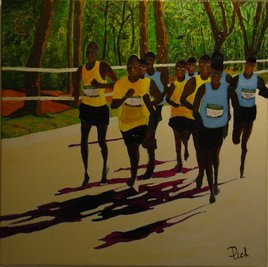 Les coureurs de marathon