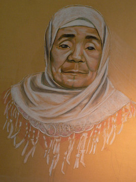Portrait pastel à l'huile
