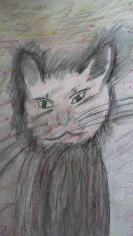 "Chatgarou" - Aquarelle - Année 2016