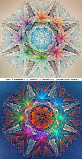 géométrie sacrée "soleil marin"