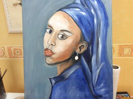 La dame au turban bleue