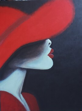 Femme en rouge