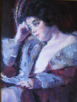 Jeune femme &agrave; la lettre