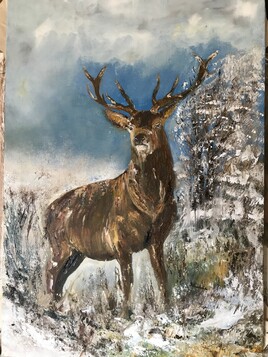 le cerf bl&eacute;ss&eacute;