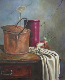 Nature morte au pichet rouge