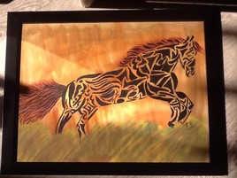 Calligraphie cheval