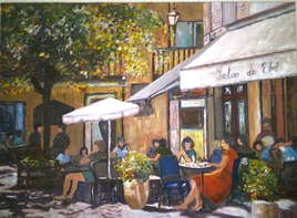 toile salon de th&eacute;