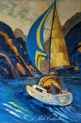 Voilier sur le Fjord