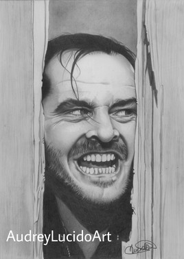 Portrait de Jack Nicholson dans le film Shining de Stephen King