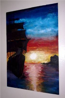 le coucher derrière les voile