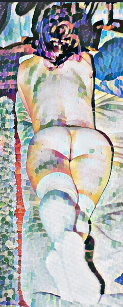 Femme nue de dos