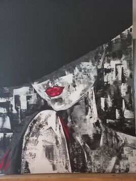 Peinture non encore termin&eacute;e