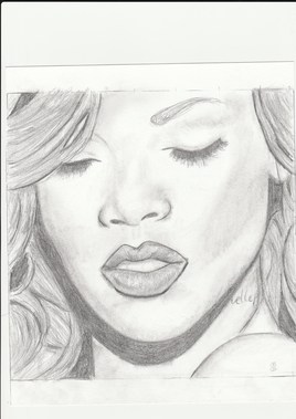 portrait de rihanna