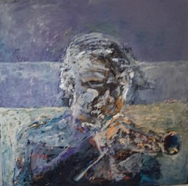 Chet Baker Trumpet in blue