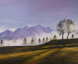 Mont Blanc dans la brume