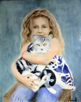 La petite fille et le chat