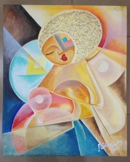 La dame aux cheveux cr&eacute;pus