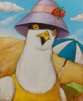 Mouette à la plage 1