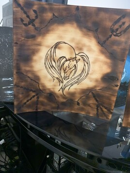 Pyrogravure cheval Pyrogravure cheval