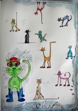 Page 2 : les chats