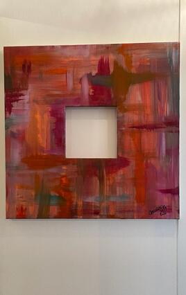 Le carr&eacute; rose